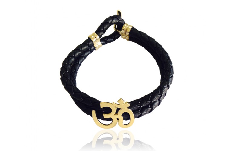 Gold Aum Bracelet for Men